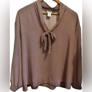 Rachel Zoe Women's Geometric Blouse - Feminine. Classic. Conservative. Size L